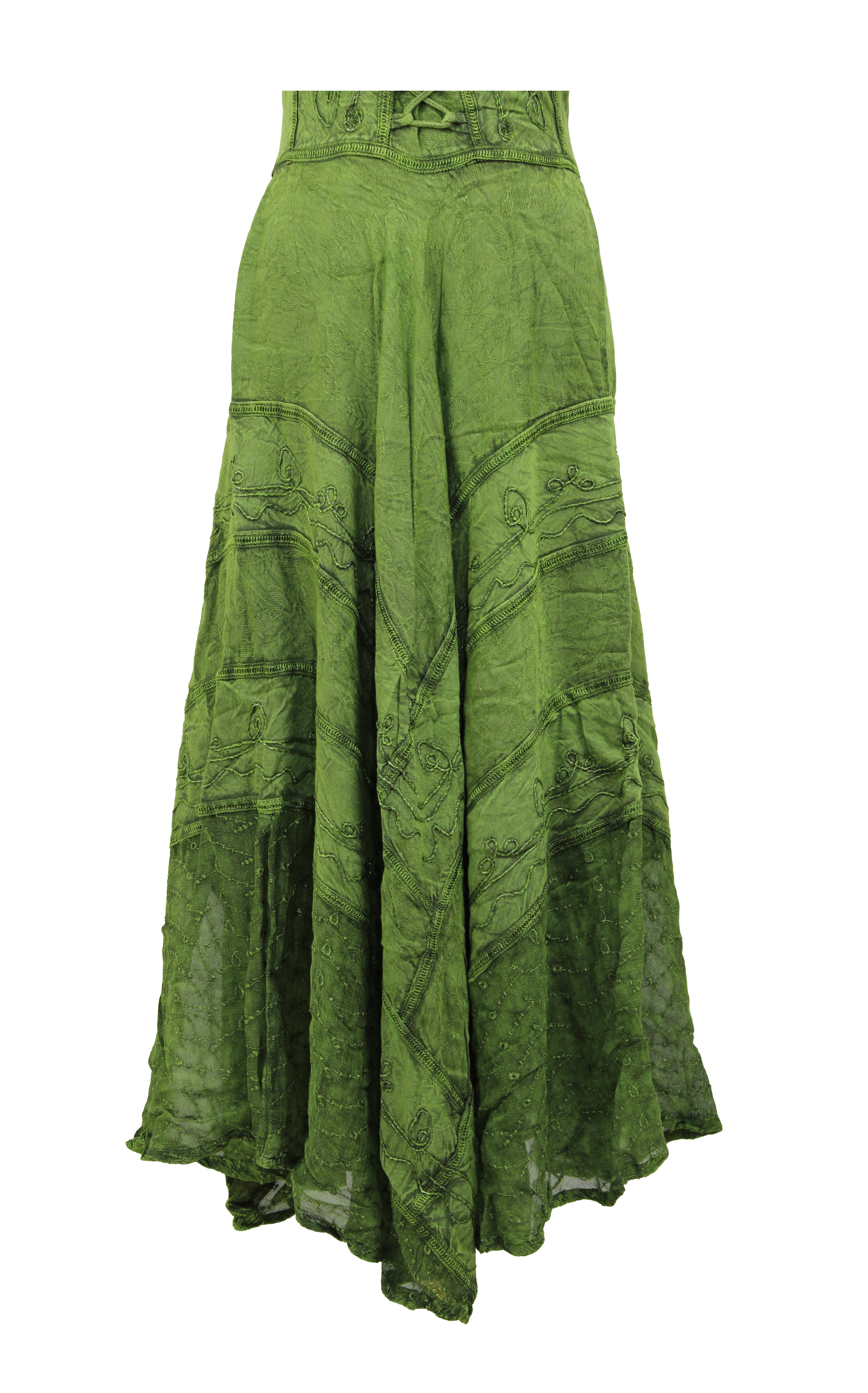 Bohemian Lace-Up Maxi Dress