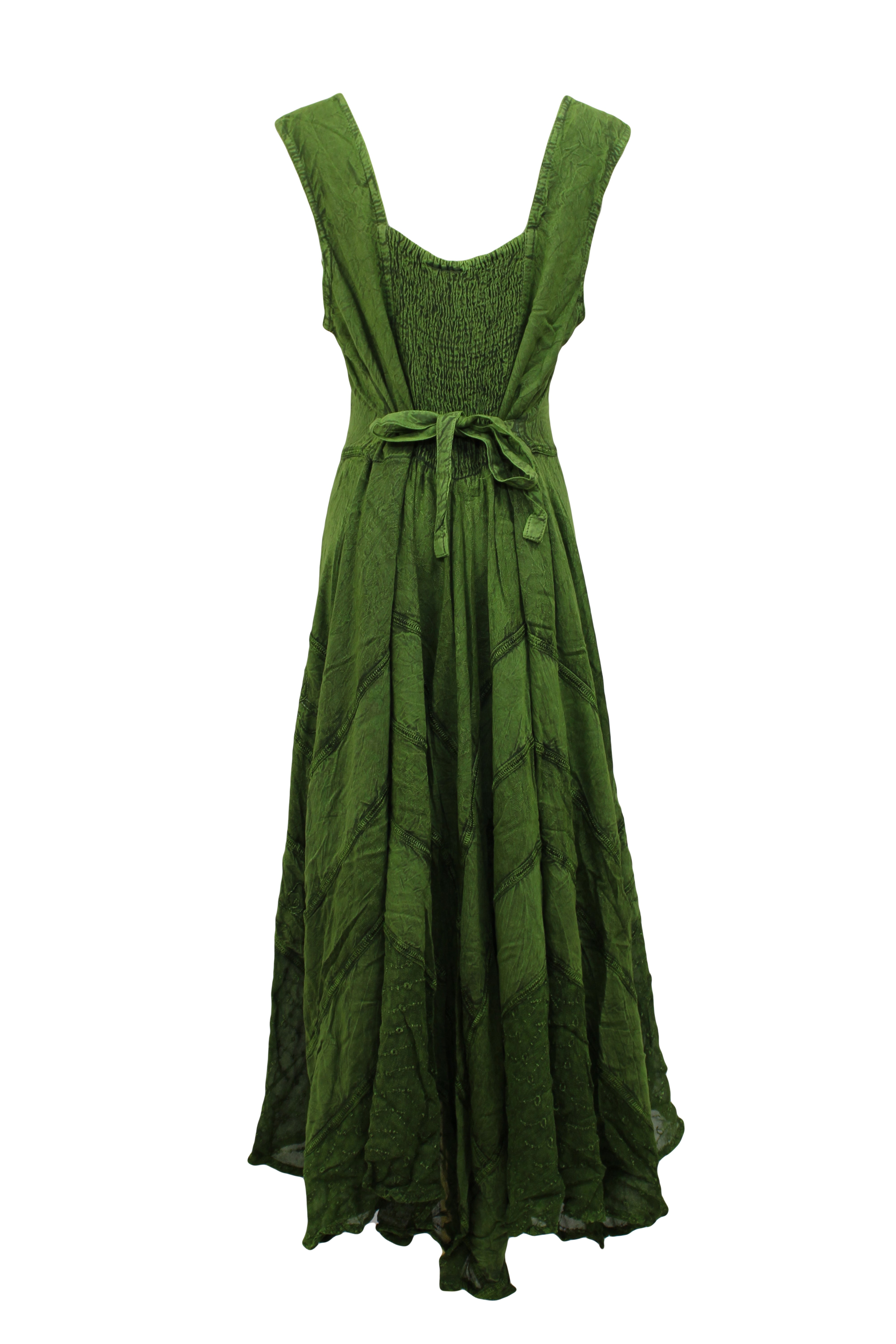 Bohemian Lace-Up Maxi Dress