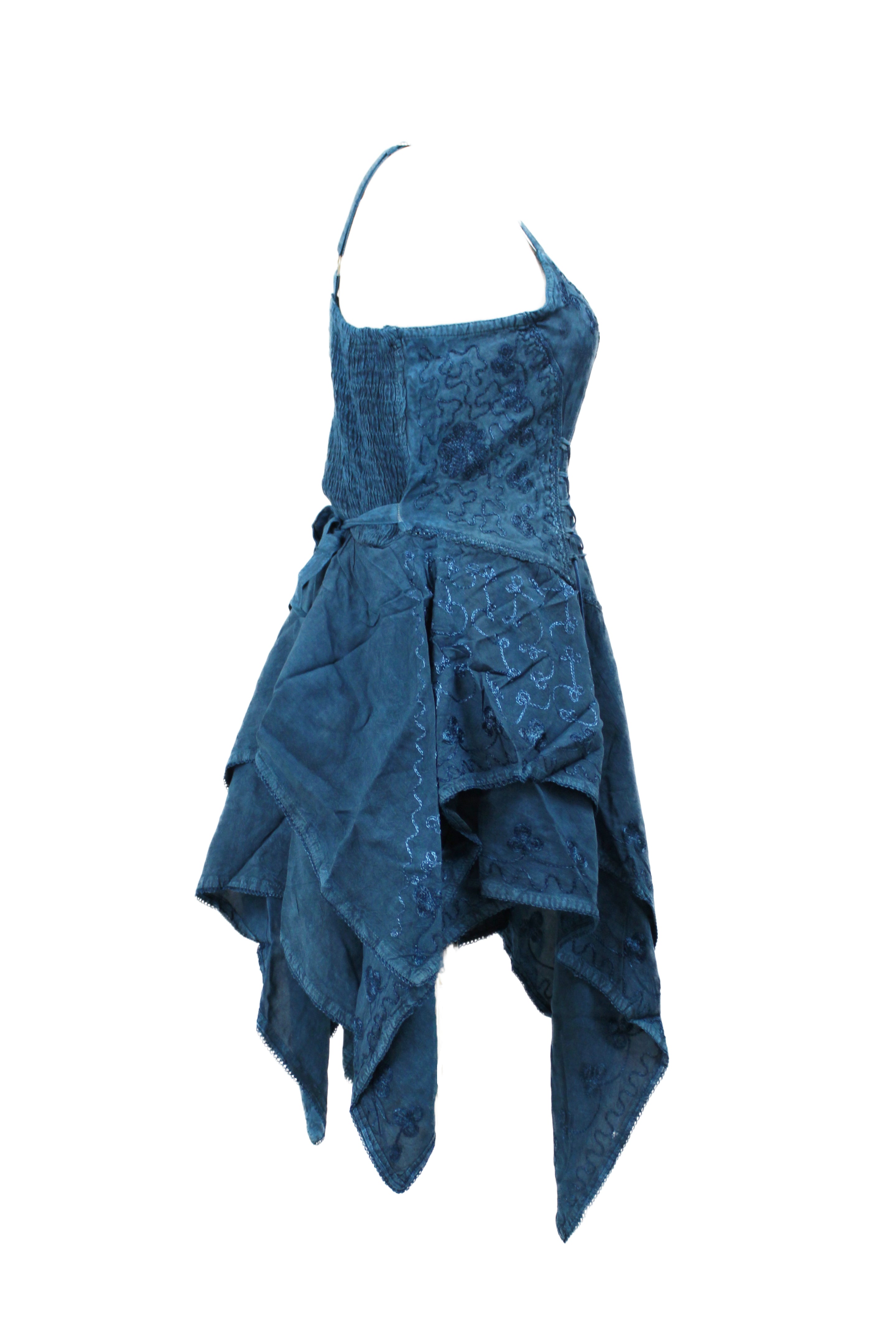 Boho Corset Handkerchief Dress
