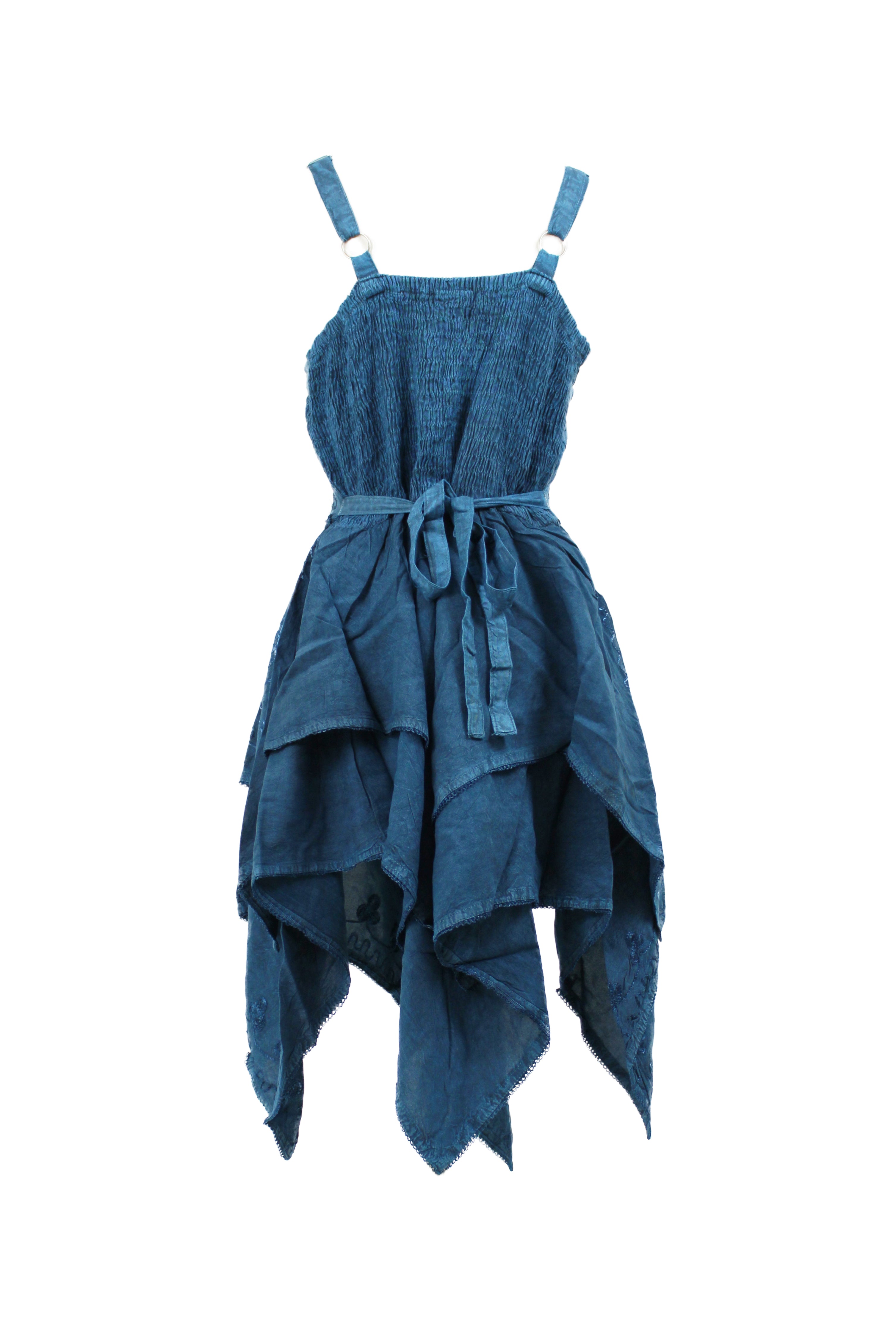 Boho Corset Handkerchief Dress