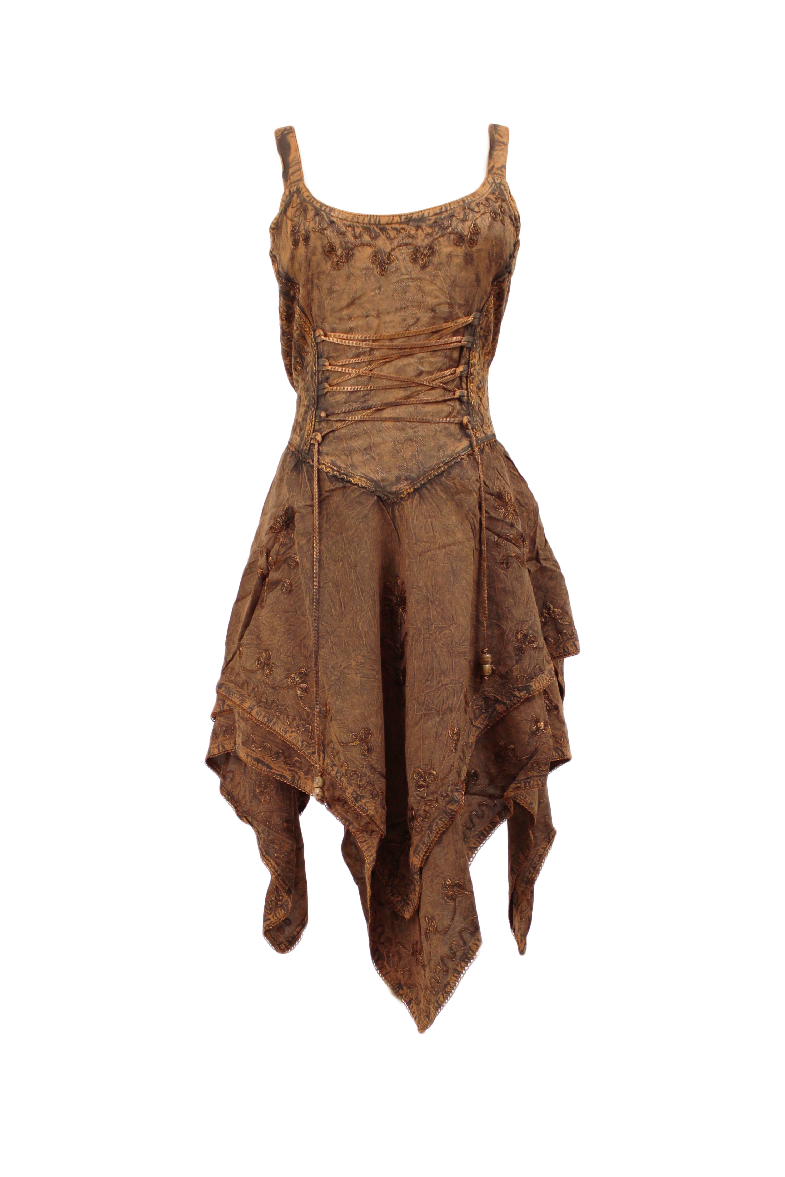 Boho Corset Handkerchief Dress