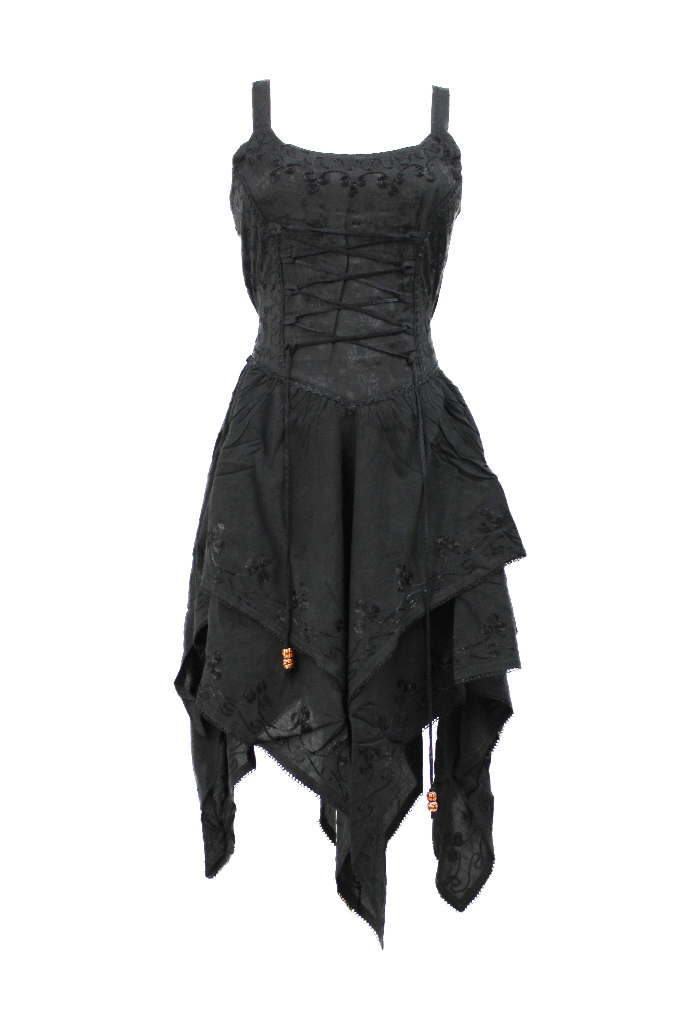 Boho Corset Handkerchief Dress