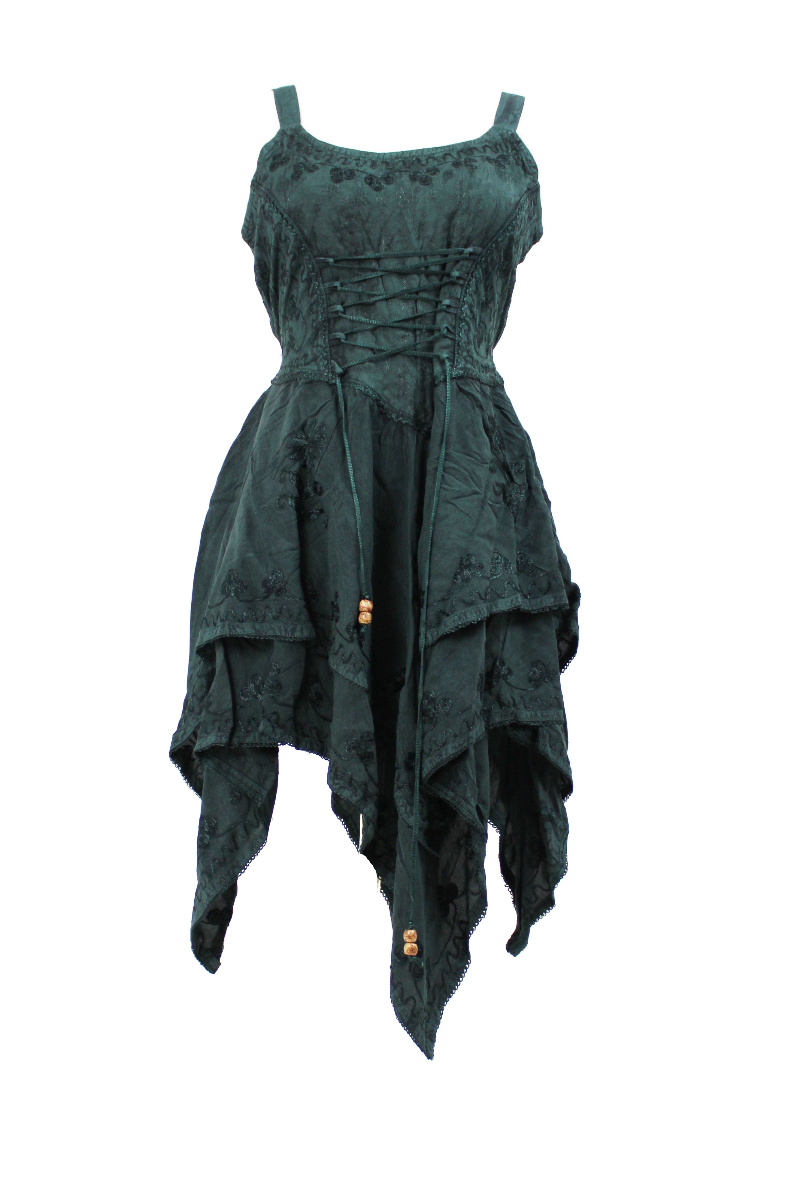 Boho Corset Handkerchief Dress