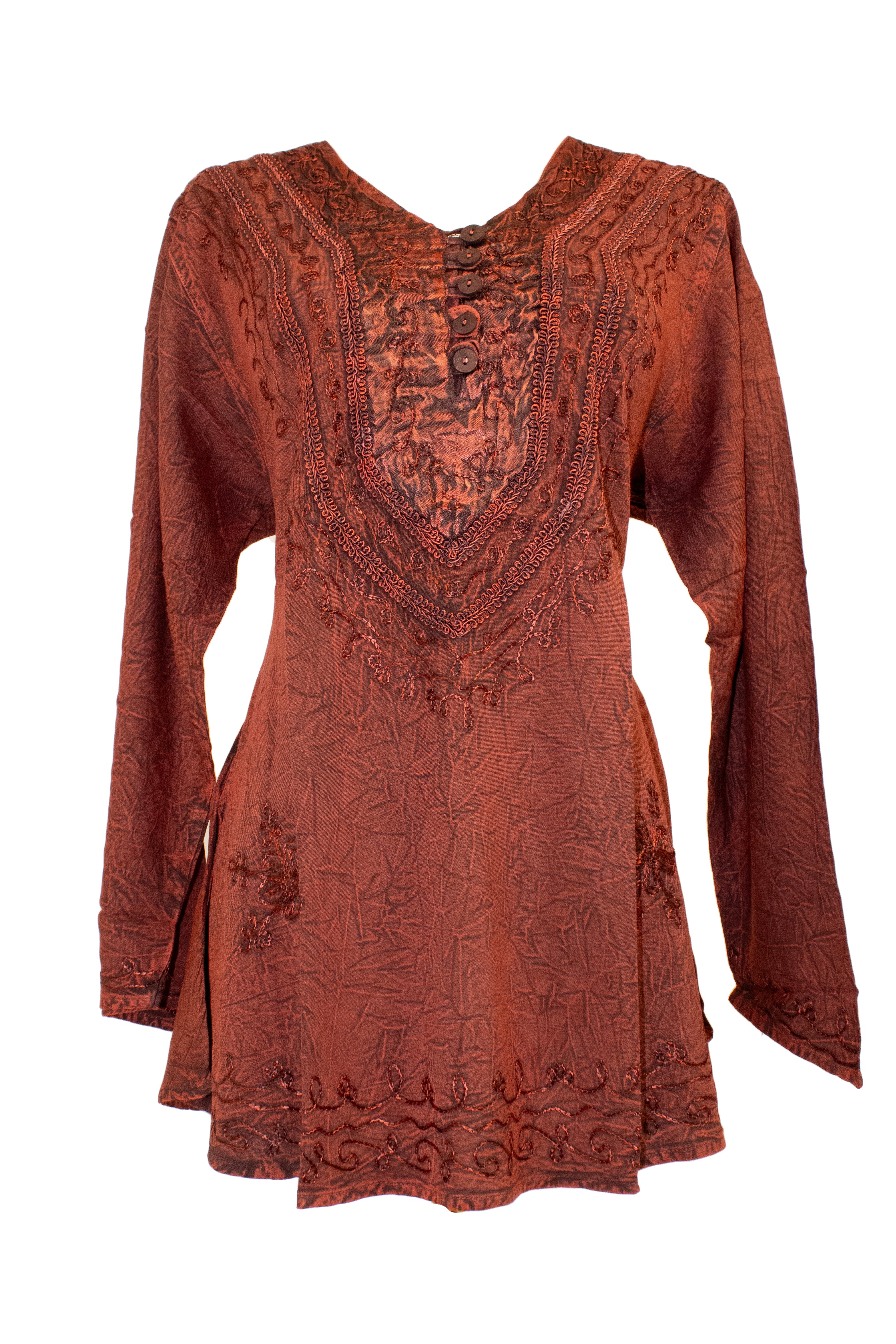 Embroidered Boho Tunic full sleeve