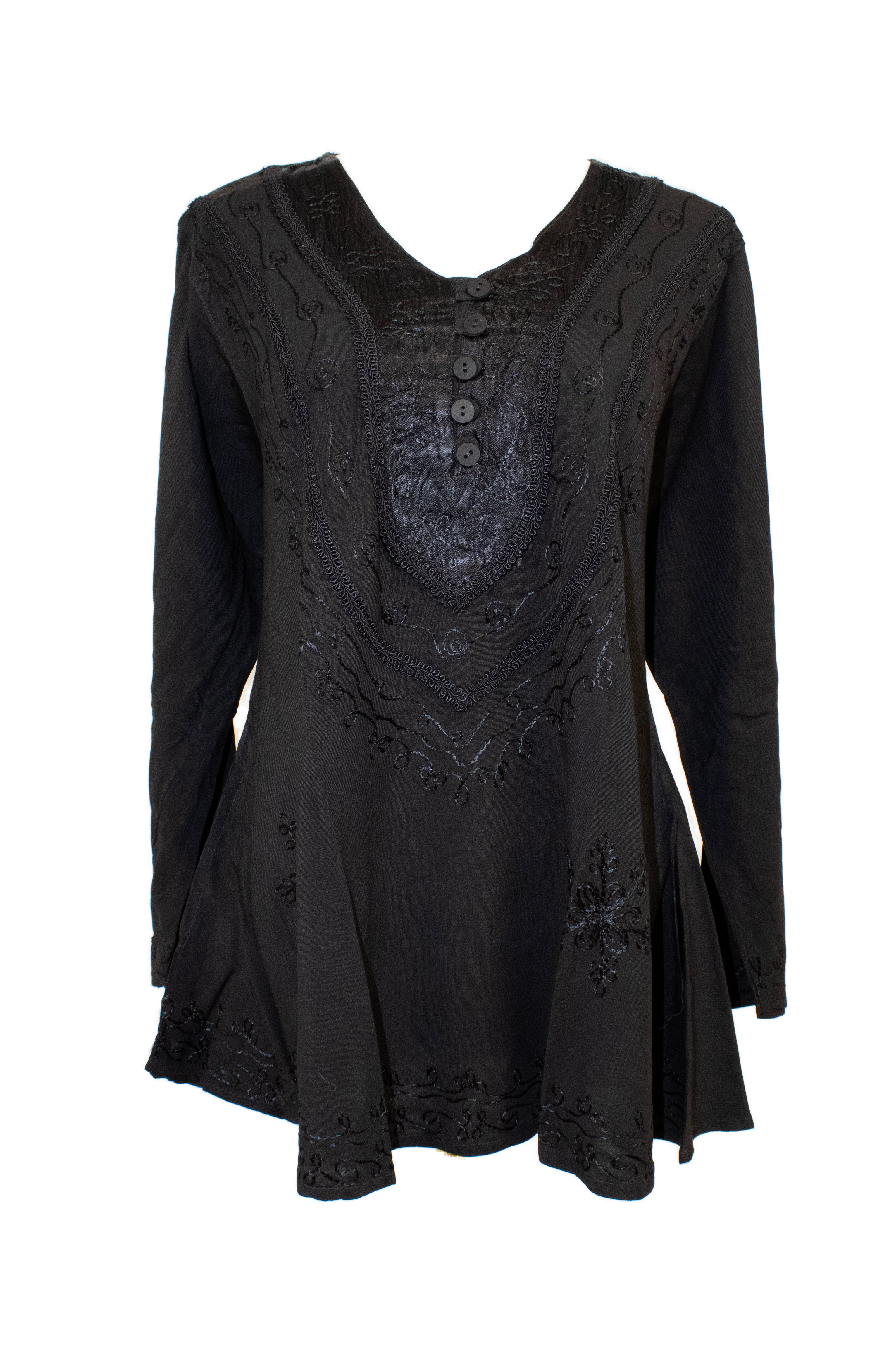 Embroidered Boho Tunic full sleeve