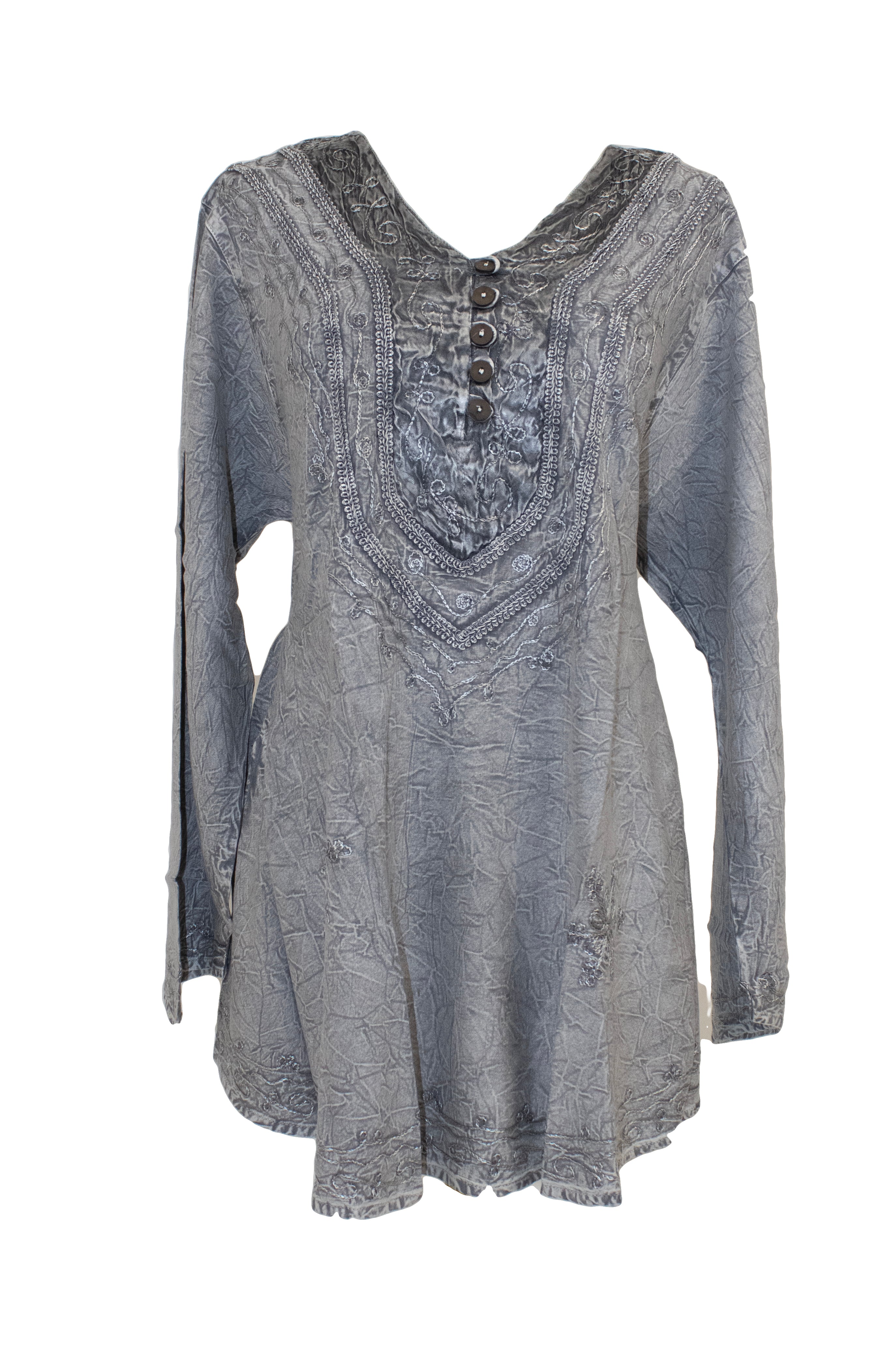 Embroidered Boho Tunic full sleeve