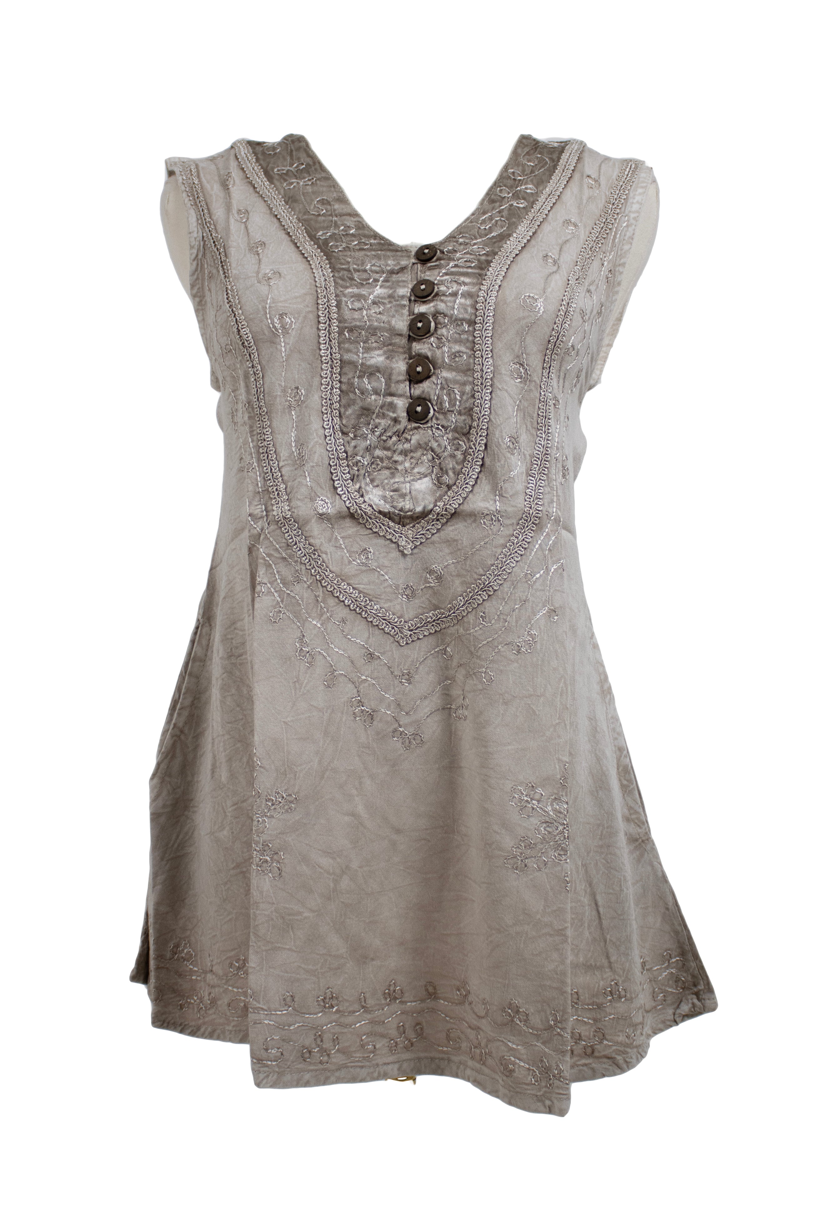 Embroidered Boho Tuni